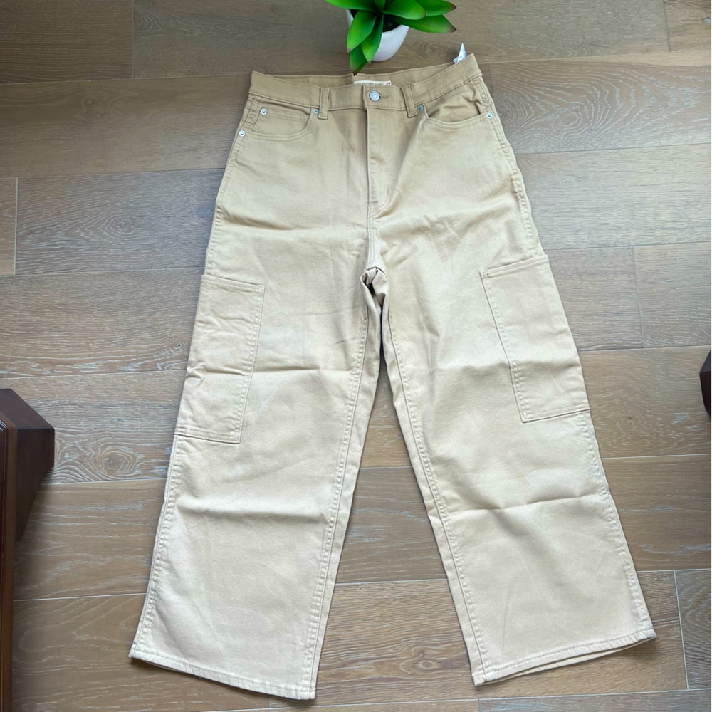 Levi’s wide leg cargo jeans.